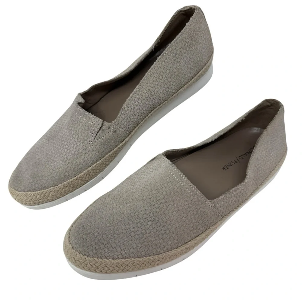 Donald Pliner Women’s Tan Perci Suede Espadrille Flat Slip On Loafers Size 7.5M - Picture 3 of 15